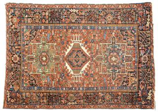 Appraisal: RARE PAIR OF HERIZ RUGS NORTHWEST PERSIA RARE PAIR OF