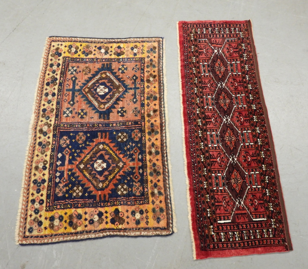 Appraisal: PC TURKMEN KURDISH BAG FACE RUGS Middle East th CenturyIncludes