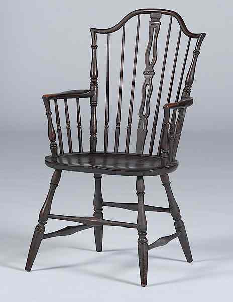 Appraisal: English Windsor Chair England th century A Windsor armchair in