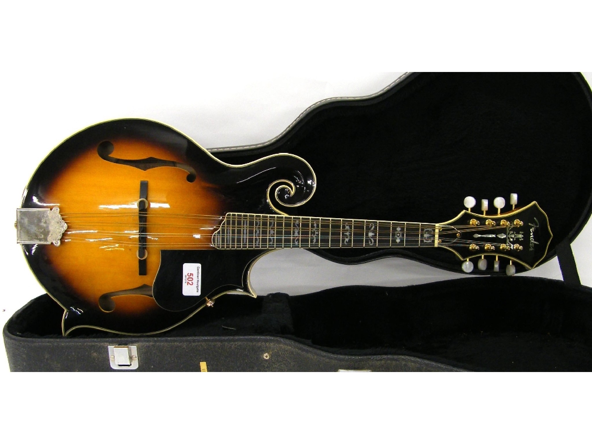 Appraisal: Fender FM- S mandolin ser no KD sunburst finish hard