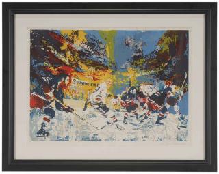 Appraisal: LeRoy Neiman American - Ice Men Blackhawks vs Rangers artist's