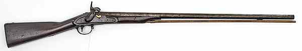 Appraisal: Model Springfield Musket cal smoothbore round barrel Walnut stock Condition