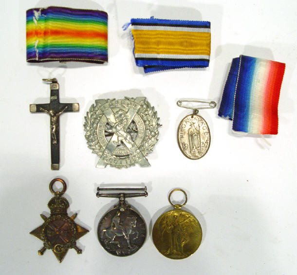 Appraisal: World War I Military medal group comprising - Star -