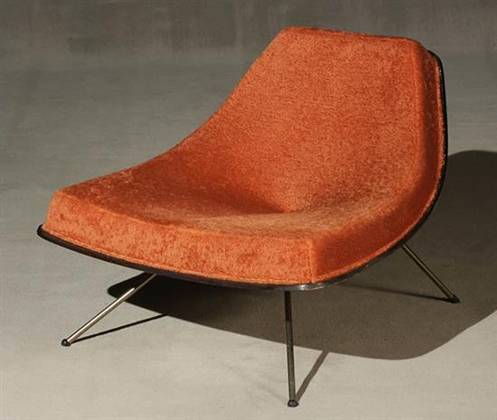 Appraisal: A J Donahue 'Canadian Coconut' Chair Designed Circa Having a