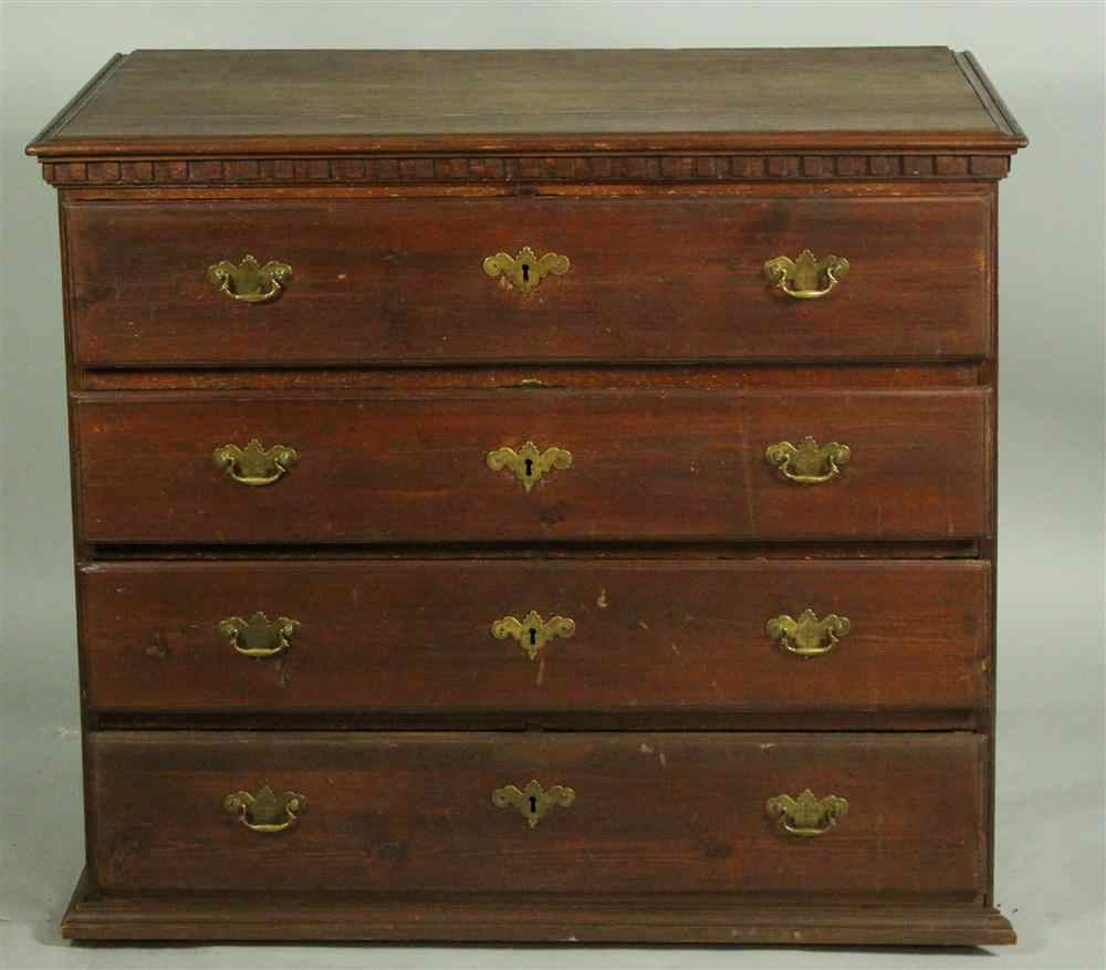 Appraisal: NORWEGIAN DRAGKISTE CHEST OF DRAWERS having a rectangular top with