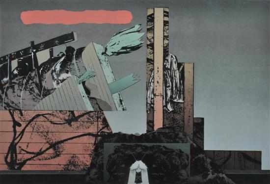 Appraisal: Jan Senbergs born Structures Cloud screenprint x cm