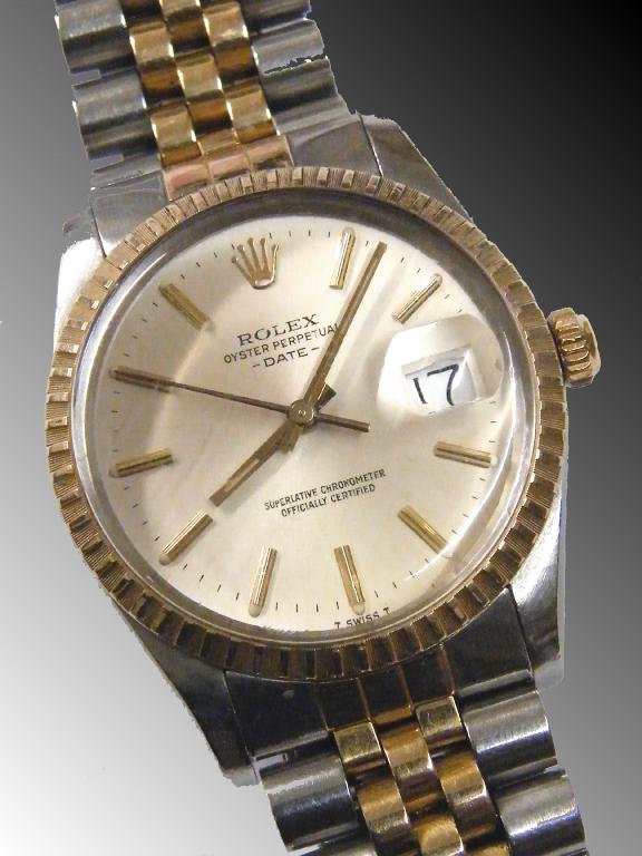 Appraisal: Rolex Oyster Perpetual Date ct and stainless steel gentleman's wristwatch