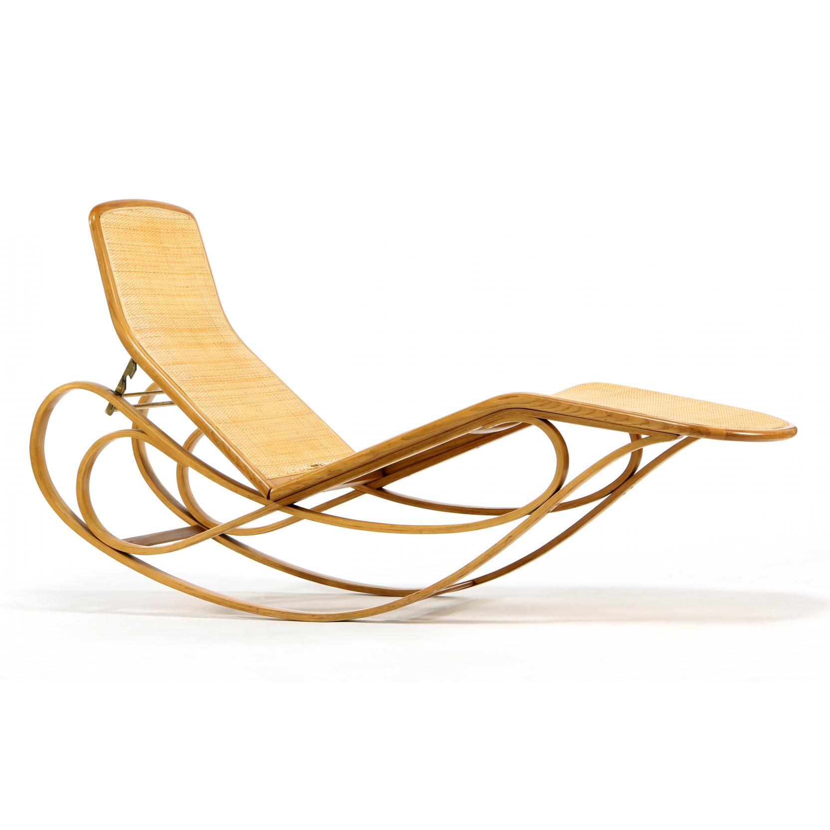 Appraisal: Edward Wormley Am - Rocking Chaise for Dunbar circa bent