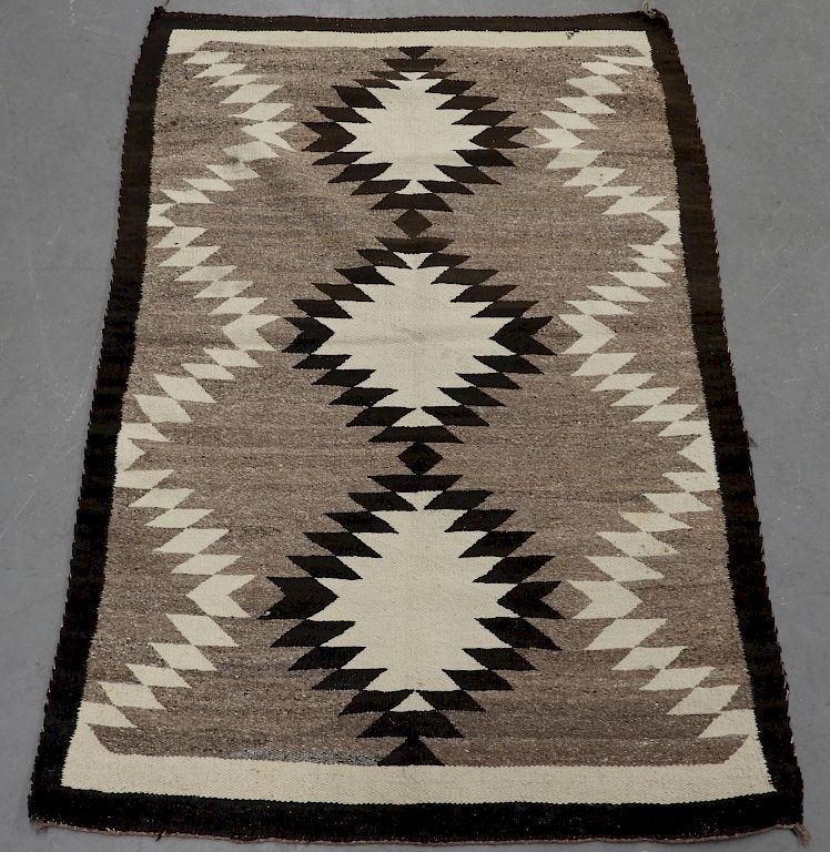 Appraisal: Native American Navajo Indian Eye Dazzler Rug Native American Early