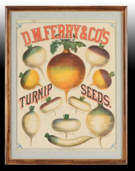 Appraisal: D M Ferry Co Seed Poster Description Circa Matted and