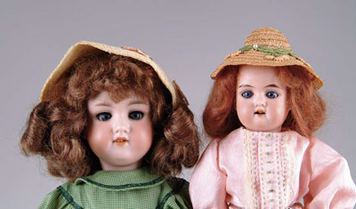 Appraisal: LOT OF TWO GERMAN DOLLS The first is a A