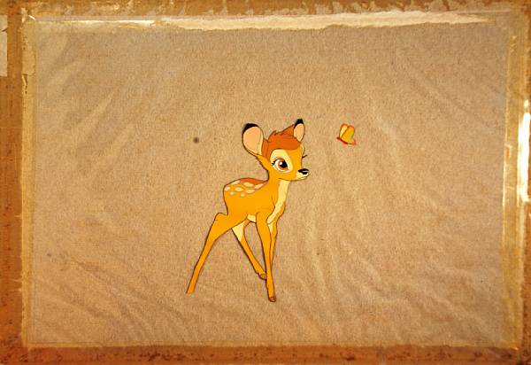 Appraisal: A Walt Disney celluloid from Bambi gouache on celluloid depicts