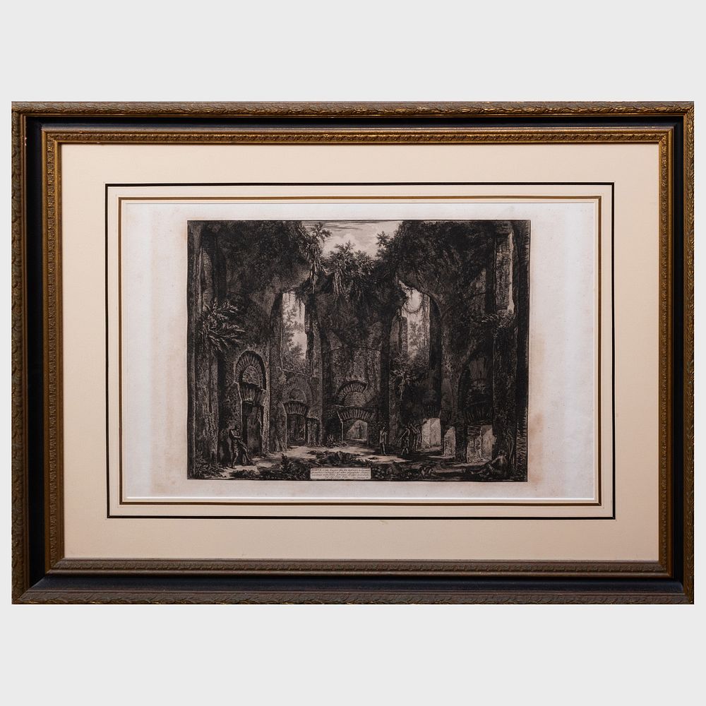 Appraisal: Francesco Piranesi - Avanzi di una sala appartenente al Castro