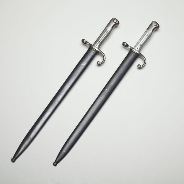 Appraisal: Two Argentine Model Mauser Sword Bayonets early th century each