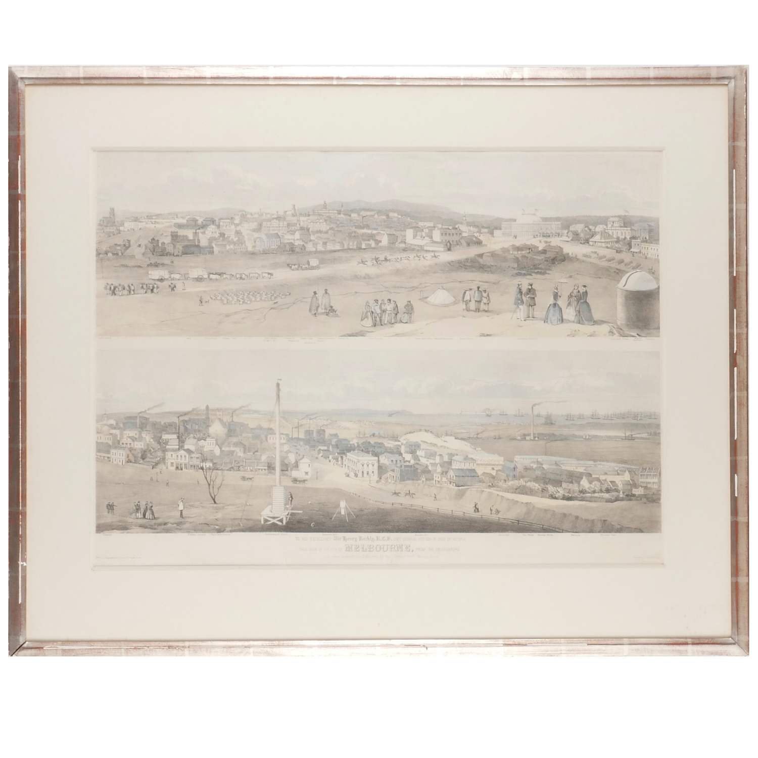 Appraisal: GEORGE ROWE MELBOURNE LITHOGRAPH George Rowe British - This View