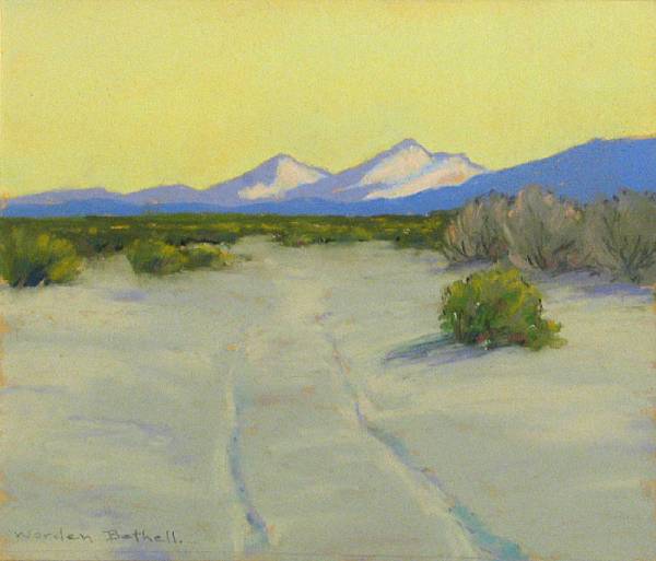 Appraisal: Charles Worden Bethell American - Smoke trees and Mt San