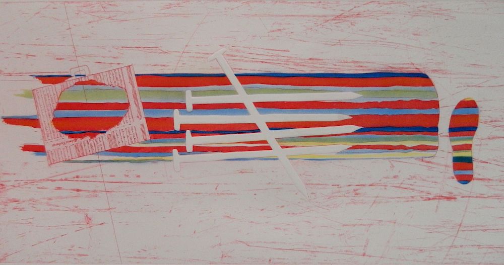 Appraisal: James Rosenquist etching and aquatint James Rosenquist American - -