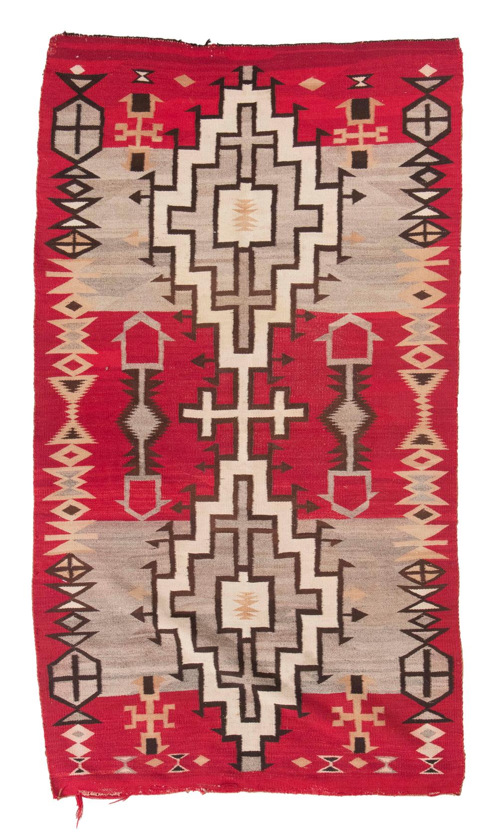 Appraisal: NAVAJO WOVEN BLANKET EARLY TH CENTURY X NAVAJO WOVEN BLANKET