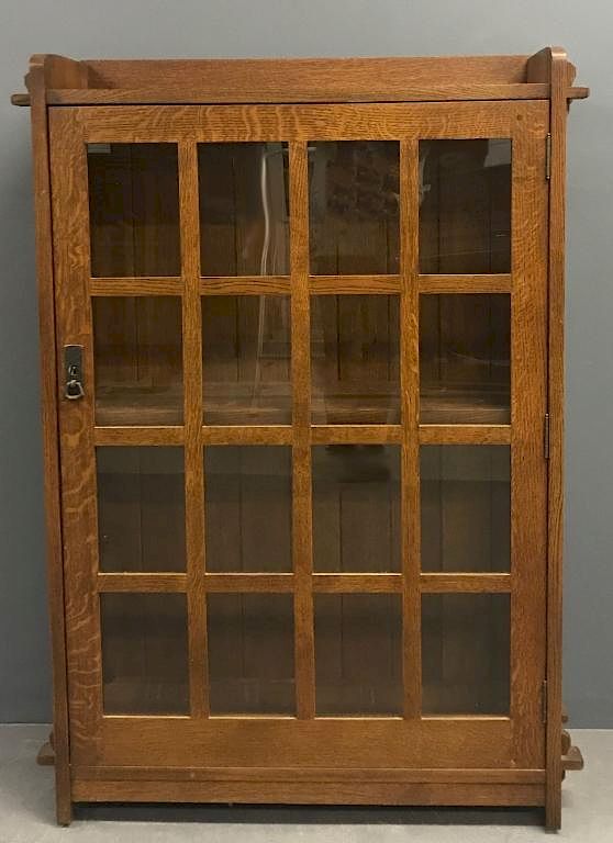 Appraisal: Stickley Mission Style Oak Bookcase Arts Crafts Stickley Mission style