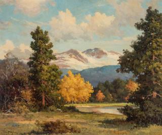 Appraisal: ROBERT WOOD - FALL COLORADO ASPENS O C A fine