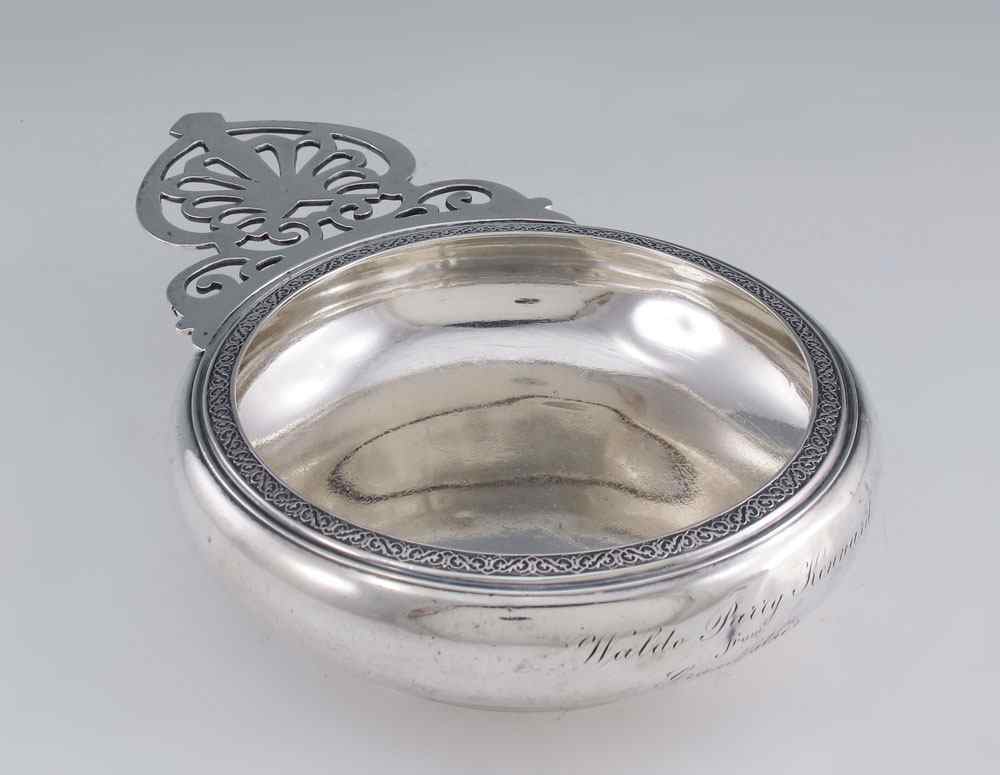 Appraisal: BIGELOW AND KENNARD STERLING SILVER PORRINGER Kennard and Jenks sterling