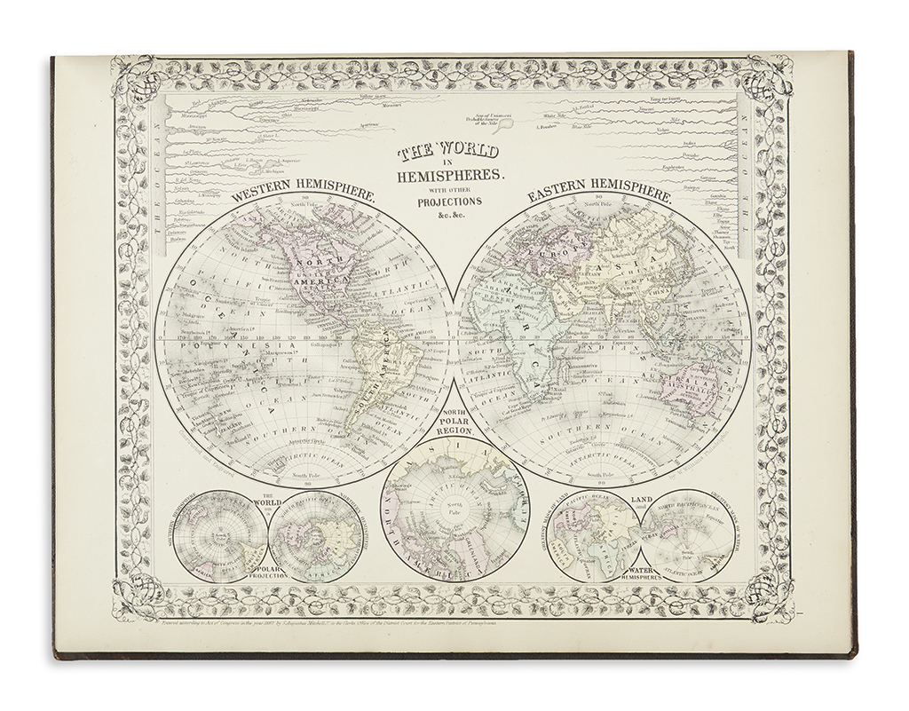 Appraisal: MITCHELL SAMUEL AUGUSTUS Mitchell's New General Atlas Containing Maps of