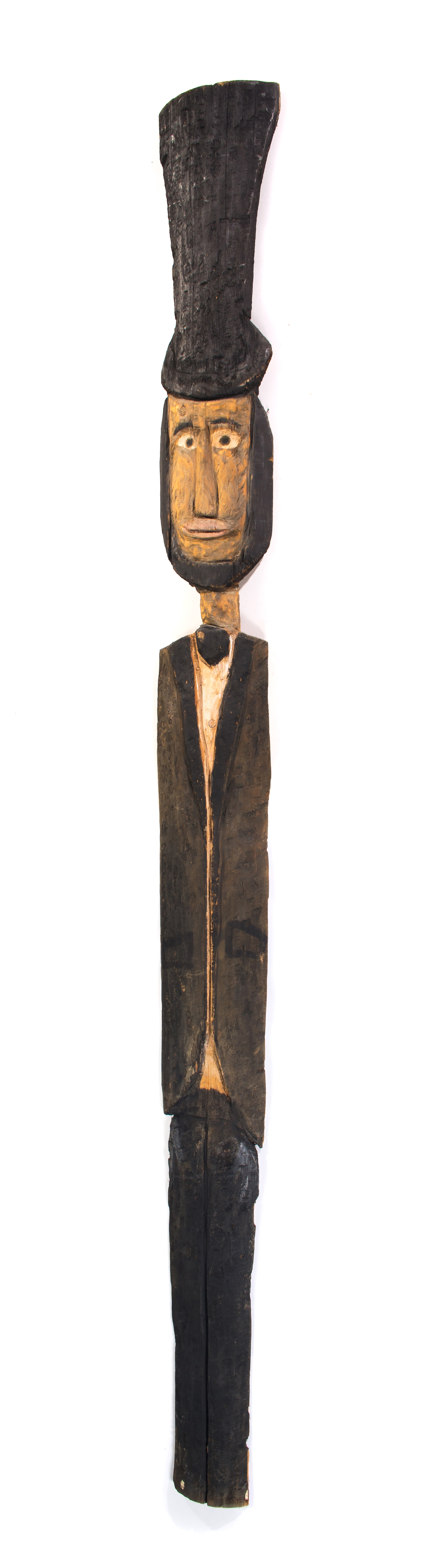 Appraisal: AMERICAN FOLK ART CARVING OF ABRAHAM LINCOLN Mid th century