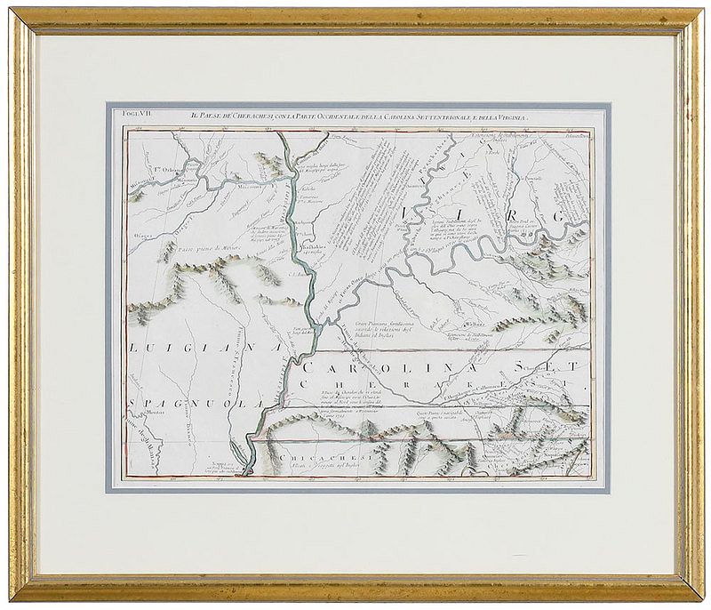 Appraisal: Antonio Zatta Map of North Carolina and Virginia Fogl VIL