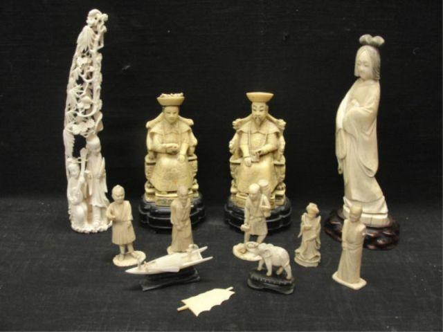 Appraisal: Lot of Assorted Ivories From a Patterson NY estate Dimensions