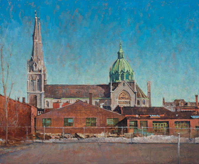 Appraisal: PETER POSKAS American b St Anns From Benedict oil on