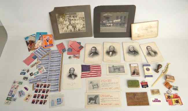 Appraisal: Misc lot including early photos celluloid hosiery paper opener leather