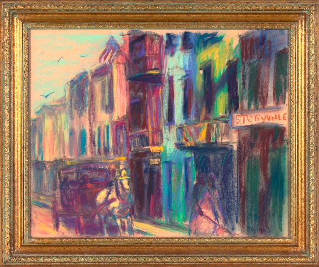 Appraisal: Fred Haines American New Orleans Contemporary Storyville Nite Club pastel