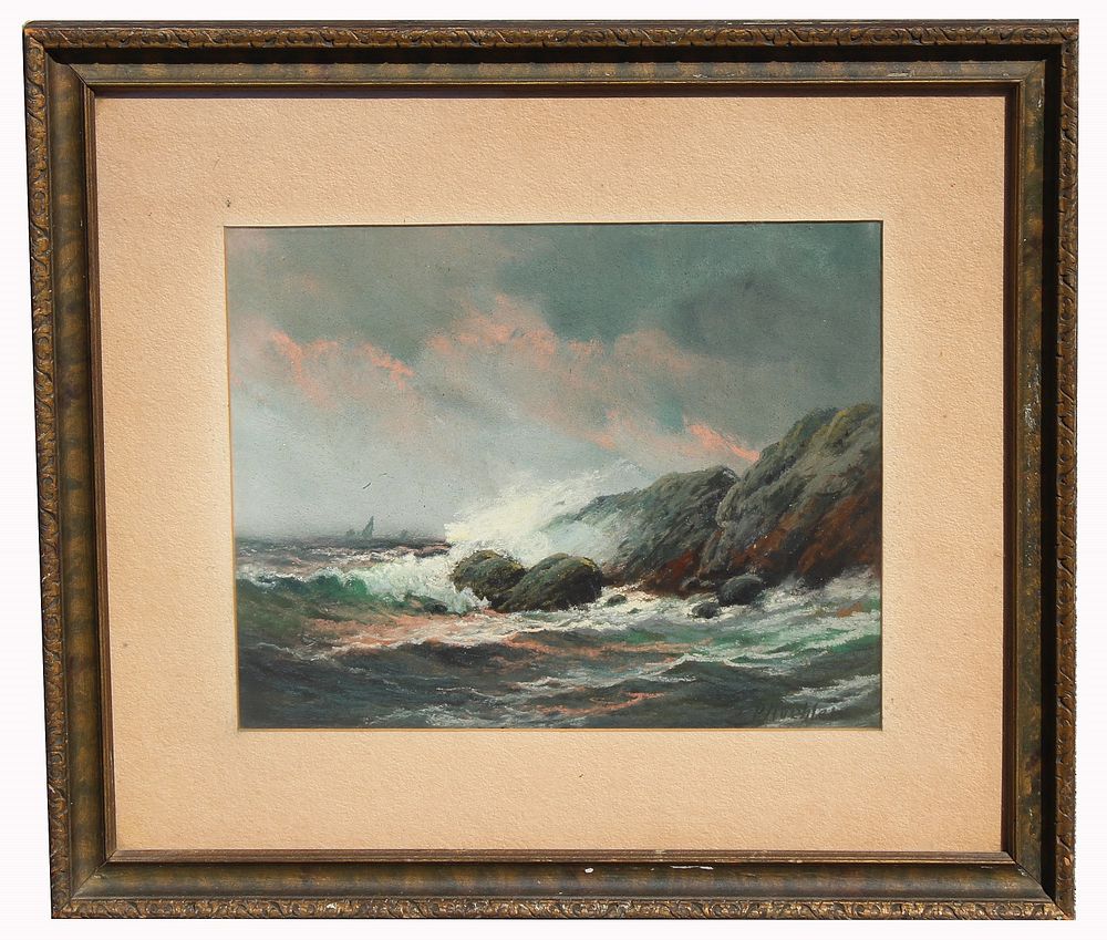 Appraisal: Paul Koehler - Paul Koehler Colorado - Coastal pastel with