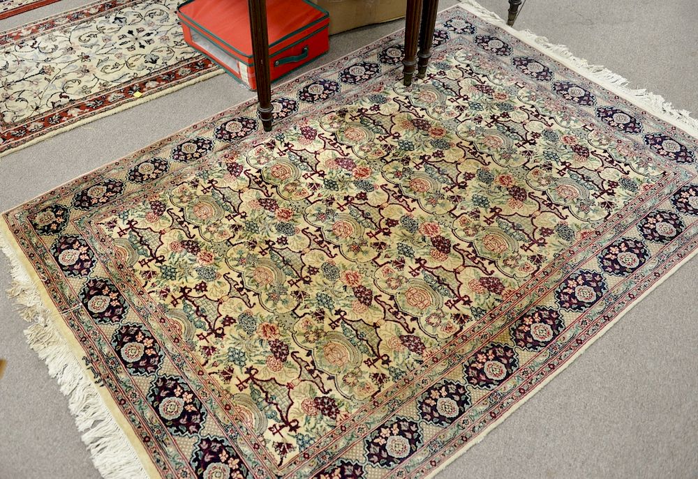 Appraisal: Two Oriental throw rugs ' x ' and ' x