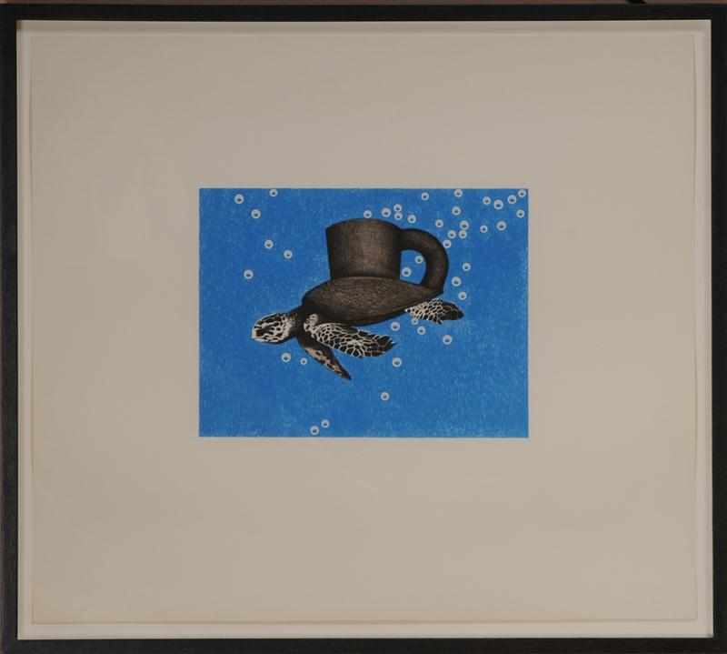 Appraisal: KEN PRICE b TURTLE CUP Print Provenance Property from the