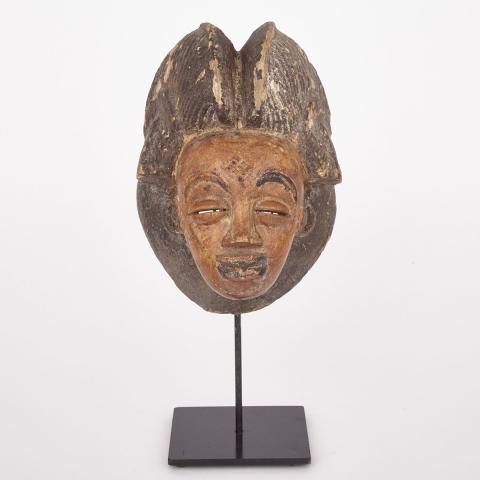 Appraisal: Punu Ocuyi Carved and Painted Wood Female Mask Central Africa