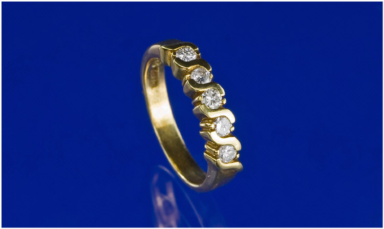 Appraisal: ct Gold Diamond Eternity Ring Set With Round Brilliant Cut