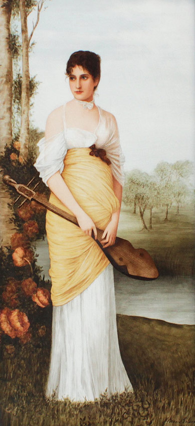 Appraisal: GIBSON Elizabeth Dickson Bessie Australian - Painting on Porcelain approximately