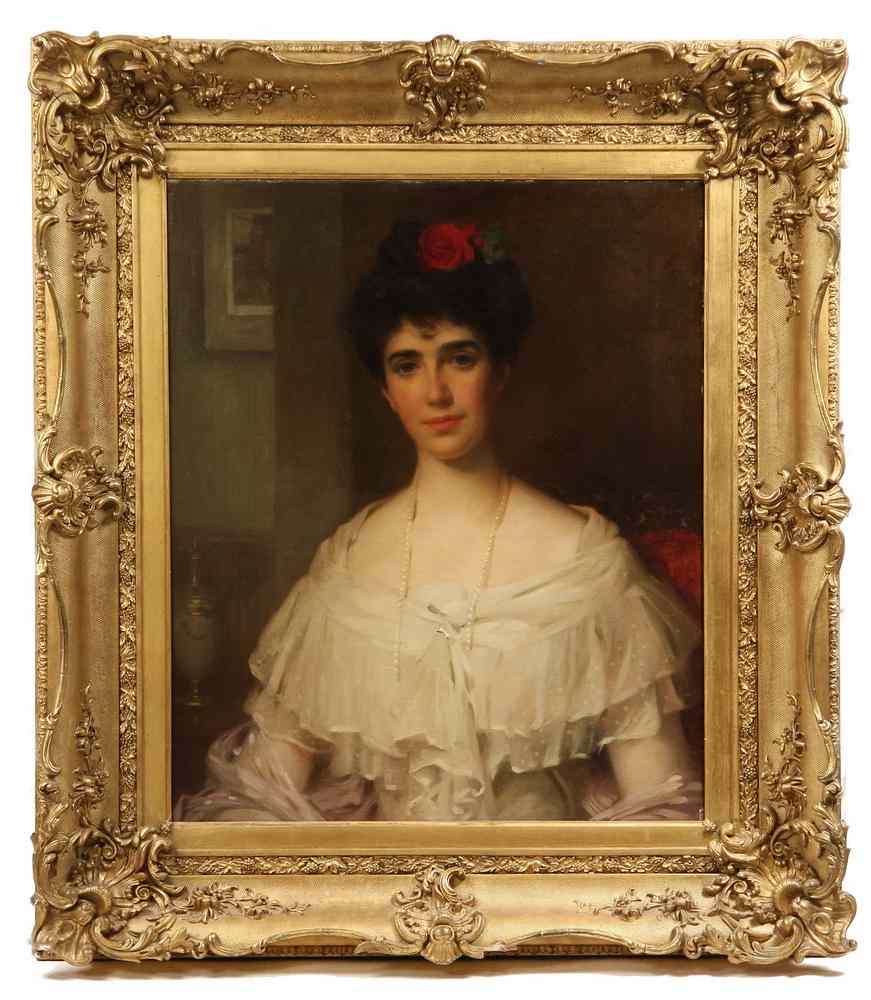 Appraisal: OOC - 'Portrait of Mrs Kirk of Carrickfergus' by Sir