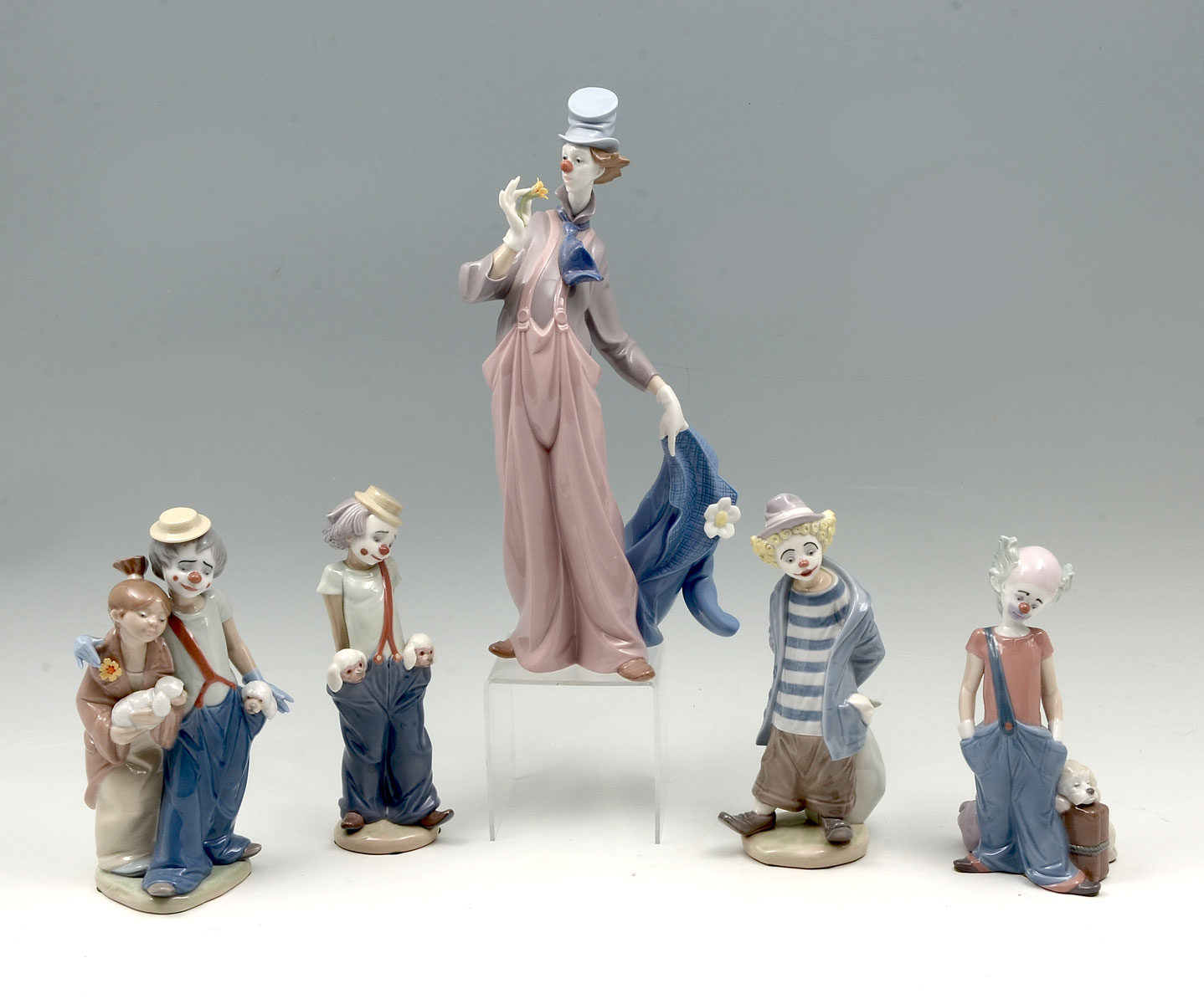 Appraisal: PC LLADRO CLOWN COLLECTION ''Pals Forever'' retired '' ''Little Pals''