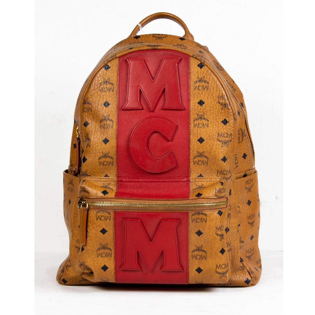 Appraisal: MCM STARK STRIPE VISETOS BACKPACK MCM Stark Stripe Visetos backpack