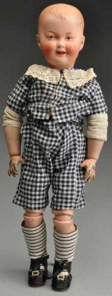 Appraisal: Rare Large Character Doll with Two Faces Description German bisque