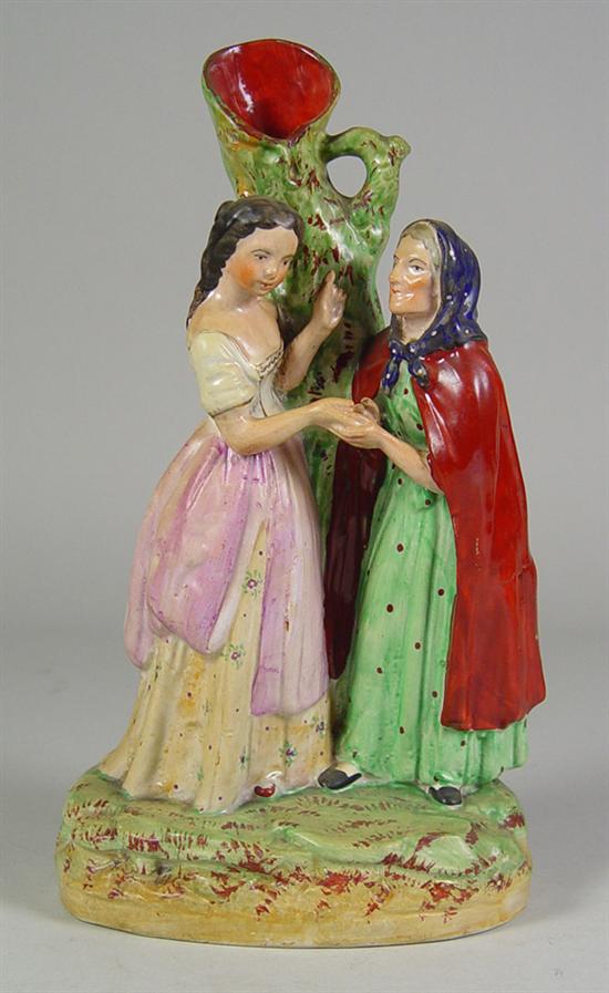 Appraisal: Staffordshire Figure of Snow White Mid th Century Girl with