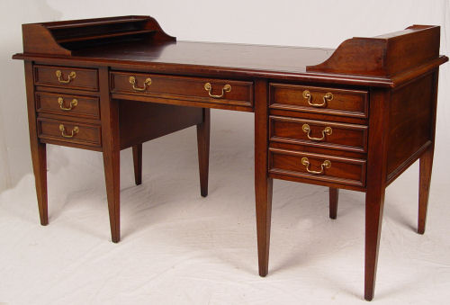 Appraisal: SLIGH MAHOGANY GEORGE WASHINGTON DESK Sligh furniture version of the