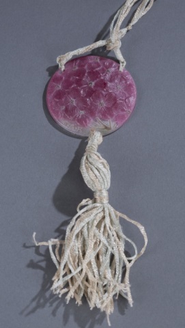 Appraisal: Glass Pendant by Gabriel Argy-Rousseau Pate de Verre floral pendant