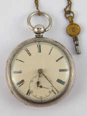 Appraisal: A silver cased pocket watch hallmarked Chester movement signed C