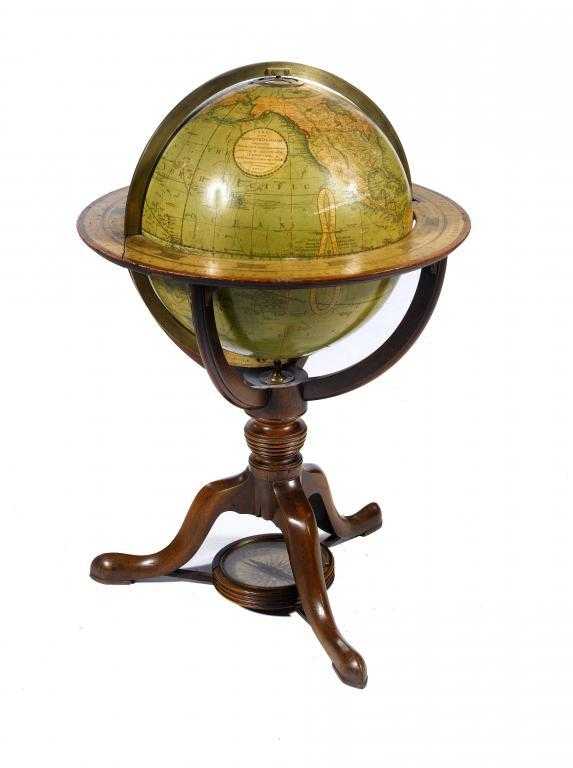 Appraisal: A J W CARY INCH TERRESTRIAL GLOBE the sphere inscribed