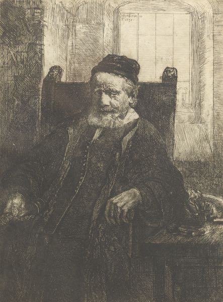 Appraisal: REMBRANDT HARMENSZ VAN RIJN DUTCH - x plate Jan Lutma