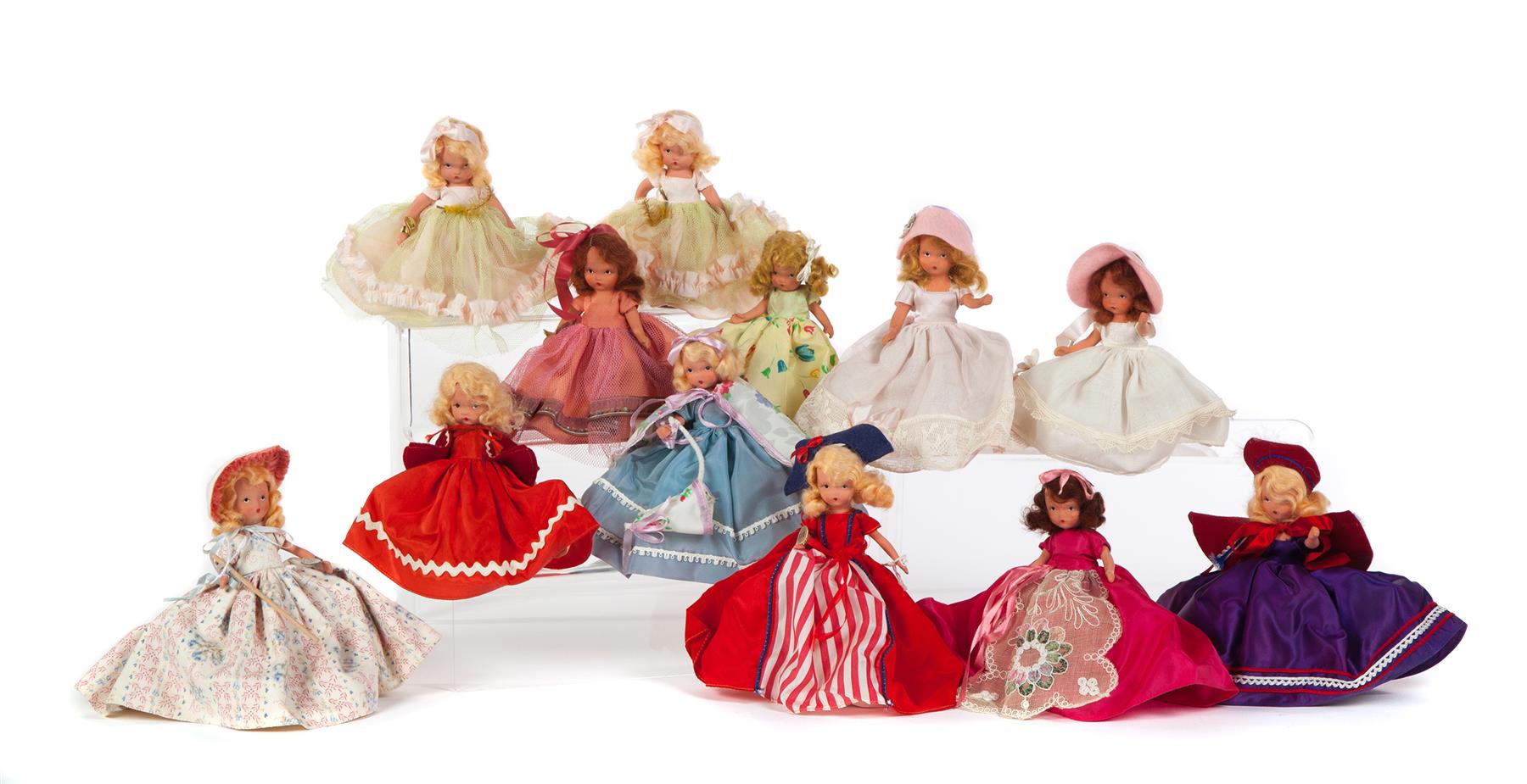 Appraisal: TWELVE NANCY ANN STORYBOOK DOLLS INCLUDING SEASONS AND MONTHS American