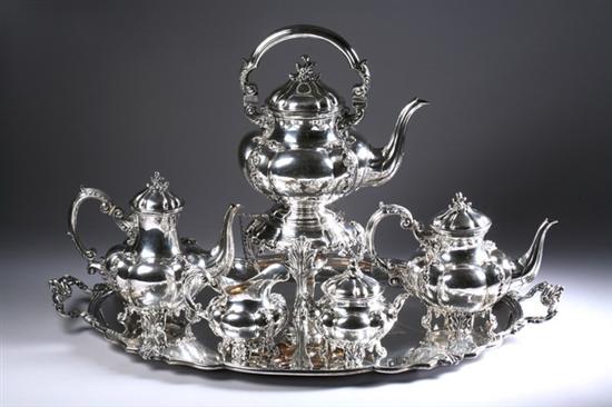 Appraisal: SIX-PIECE ITALIAN SILVER COFFEE AND TEA SERVICE Tutunzi Rome silver